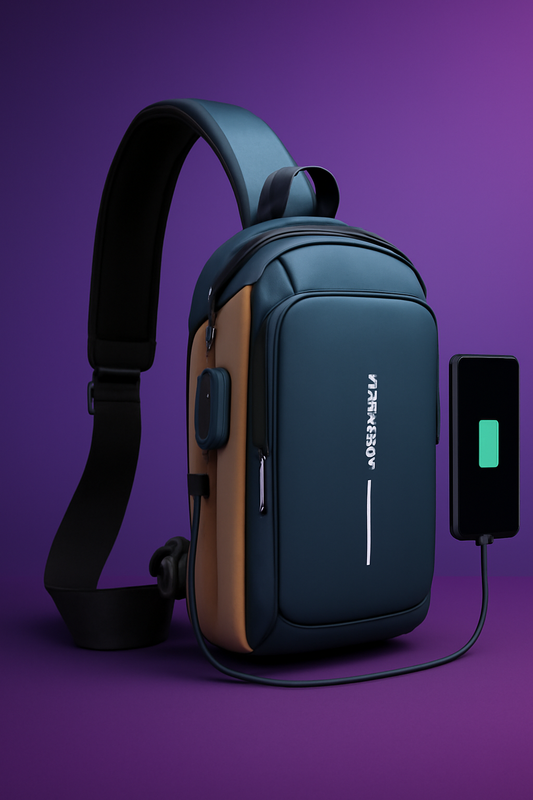 Shoulder bag with USB charging